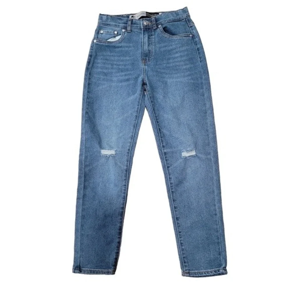 Levis Silver Tab‎ Girls Sz 10 REG Medium Wash Mini Mom Jeans